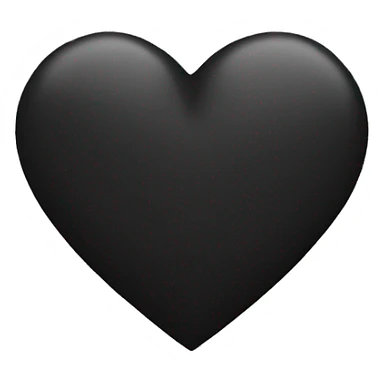 Black heart  sticker