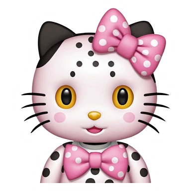 Hellow Kitty puntos sticker