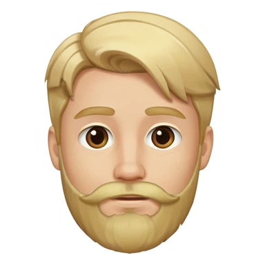 young man with blonde hair and neat medium beard sticker