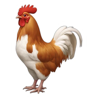Coq sur chat sue chien sur lama sticker