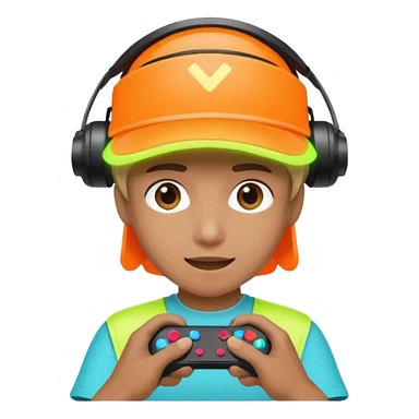 Neon Visor Gamer sticker