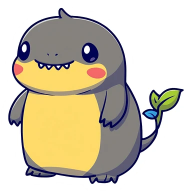 hungry Stitch character sticker