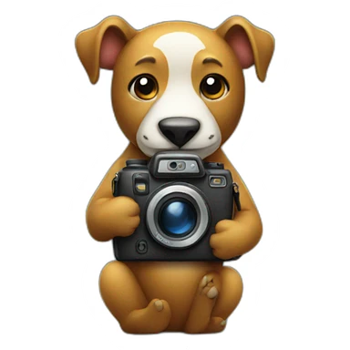animal with a camera  sticker