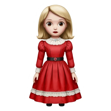 Annabelle doll from The Conjuring movie sticker