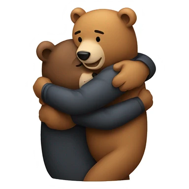 bear hug sticker