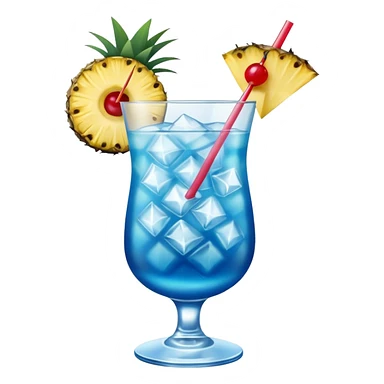 Blue Hawaiian drink sticker