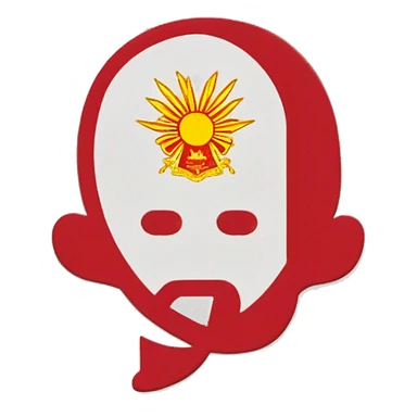 Bandera republicana española roja Amira  sticker