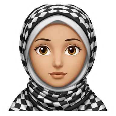 Woman in Keffiyeh sticker