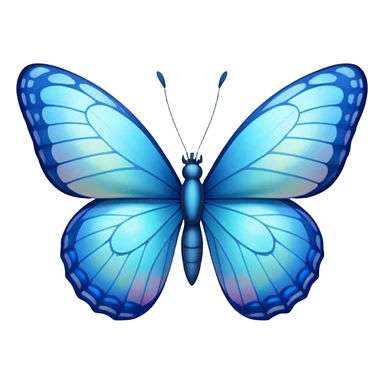 Blue butterfly sticker