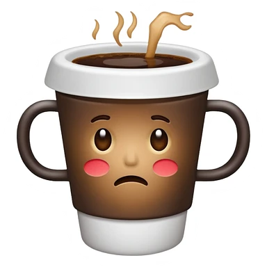 Bad coffee / sad coffee sticker