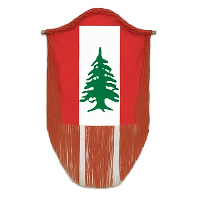 Lebanon french occupation flag 1920 sticker