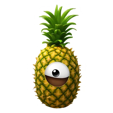 Pineapple face sticker
