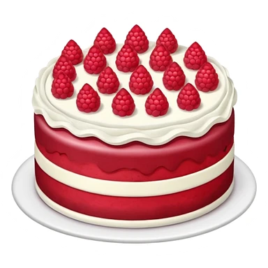 raspberry cake sticker