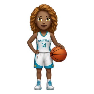 Baloncesto femenino sticker