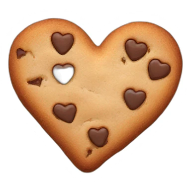 heart shaped cookie sticker