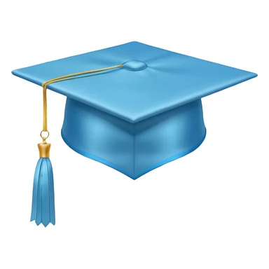 cappello da laurea per un corso terminato blu celeste danza aerea esame bello piccolo sticker