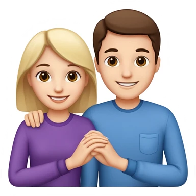 couple holding hands sticker