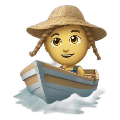 Chat sur bateau sticker