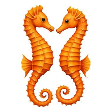 two seahorses sticker