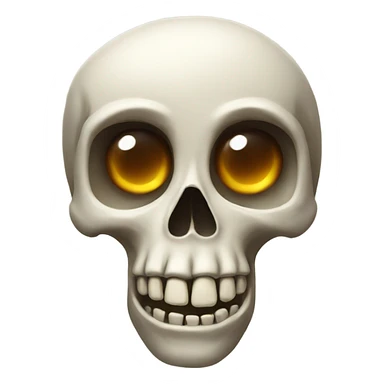 skull surprised sticker