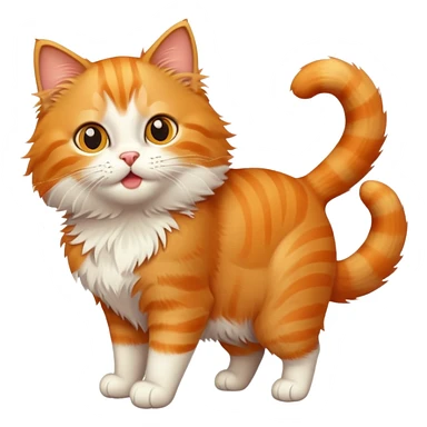 playful cat sticker