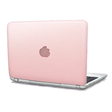 Light pink laptop sticker