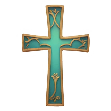 Christian cross sticker