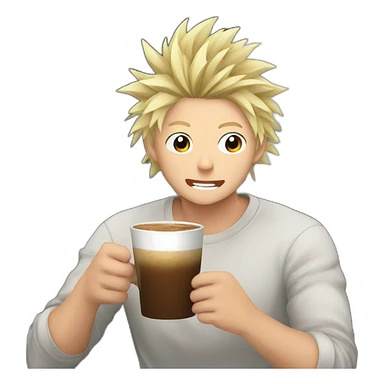 Bakugo drink cofee sticker