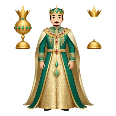 Robe mariage roi Mohammed VI sticker