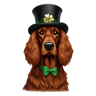 Irish setter with Guinness  sticker