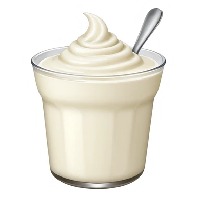 white clean joghurt sticker