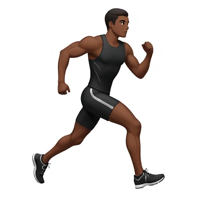 Man running siluet sticker