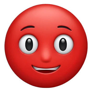 simple X emoticon in red sticker