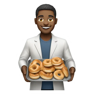 Giving bagels sticker