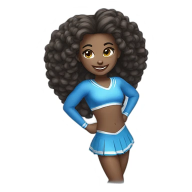 Cheer Girl in blue sticker