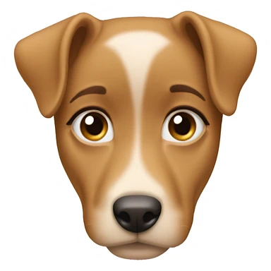 Girl doing puppy dog eyes sticker