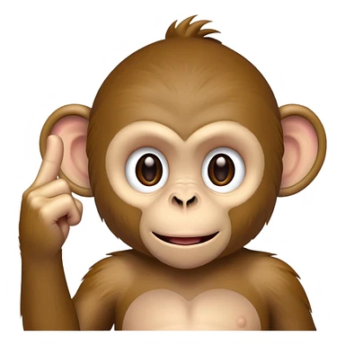 Monkey with middle finger sticker