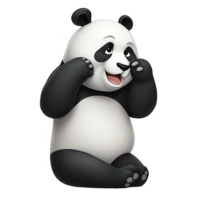 panda facepalm sticker