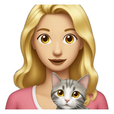 Martha blondedances with cat sticker