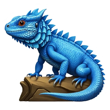 Blue Iguana print sticker