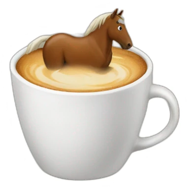 horse coffee sticker