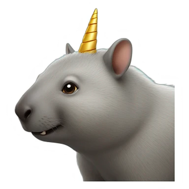 Wombat unicorn sticker