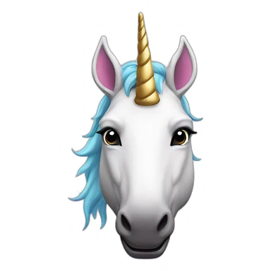 hudded unicorn sticker