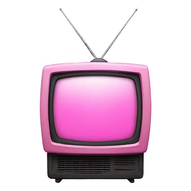 Pink tv sticker