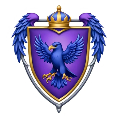 Ravenclaw emblem in purple sticker