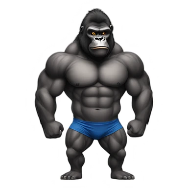 Gorilla Bodybuilder sticker