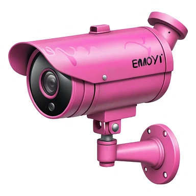 Security Camera pink with graffity sticker