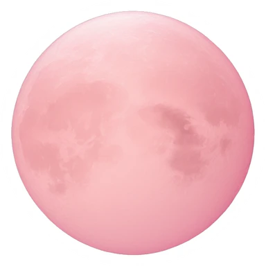 Light pink pink moon sticker