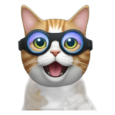 space-confused-cat sticker