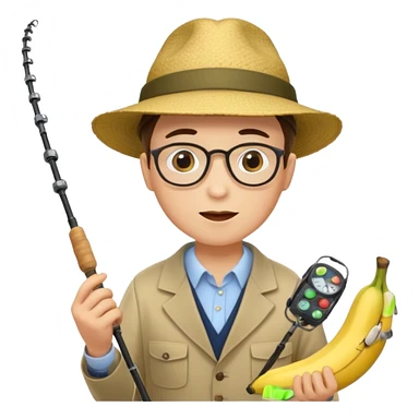 Make accountant loves fishing bananas movies and comics sticker